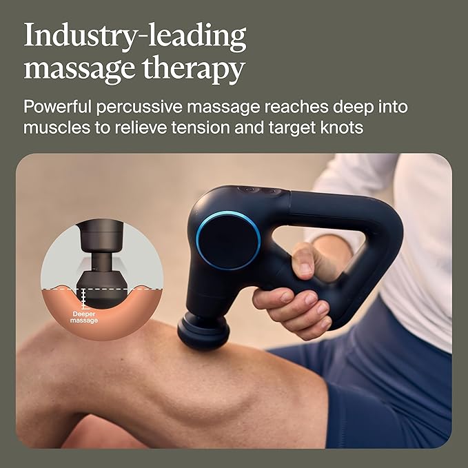 Theragun massage guns give you a deeper and more powerful percussive massage 